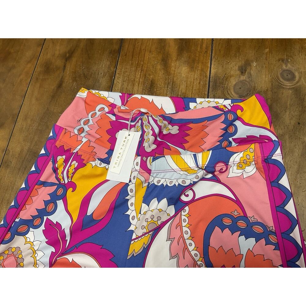 Trina Turk Multicolor Sevilla Swim Coverup Pants Size Small NWT - Picture 2 of 10